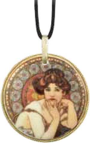 Alphonse Mucha jewel