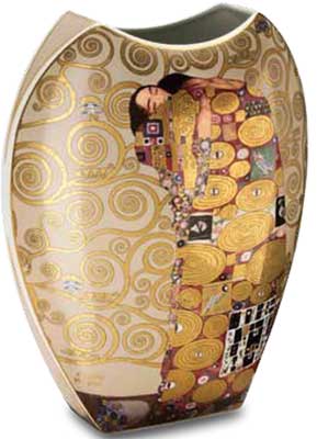 Klimt porcelain vaser
